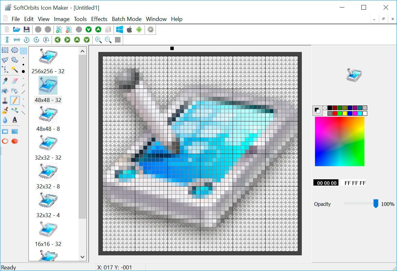SoftOrbits Icon Maker ภาพหน้าจอ.